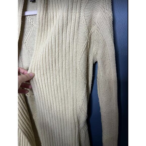 Knitwear Cardigan Women's Size Medium Oversized Asymmetrical Geometric Pattern - Picture 3 of 9